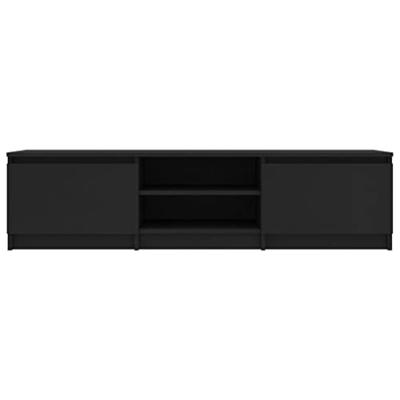 Tv-meubel 140x40x35,5 cm spaanplaat zwart