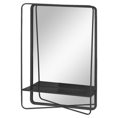 Spiegel Elwin zwart 71cm