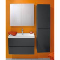 Badkamermeubelset Go By Van Marcke Roxanne 80 cm Met Spiegelkast Antraciet Go by Van Marcke - thumbnail