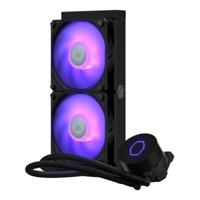 MasterLiquid ML240L V2 RGB - Vloeistof-koelsysteem - 2 x 120 mm - voor Socket LGA2066, LGA2011-v3, LGA2011, LGA1151, LGA1150, LGA1155, LGA1156, LGA1366, AM4, AM3+, AM3, AM2+, AM2, FM2+, FM2, FM1 - thumbnail