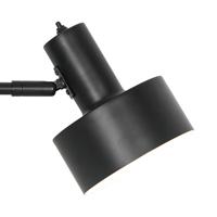 Wandlamp met klem Matis zwart metaal E27 fitting stekker - thumbnail
