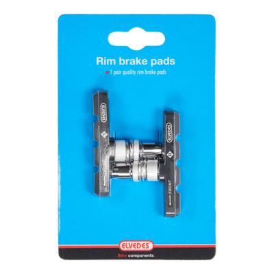 Elvedes Remblokken v-brake 60 x 14 mm zwart 2 stuks