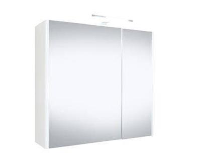 Best-Design "Happy" MDF Spiegelkast + Verlichting 60x60cm Wit