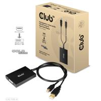 club3D CAC-1130-A Mini-displayport / DVI Adapter [1x Mini-DisplayPort, USB-A - 1x DVI] Zwart 60 cm - thumbnail