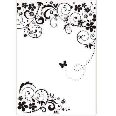 Vaessen Creative • embossing folder bloem en vlinder