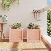 VidaXL Plantenbakken 2 st massief douglashout - thumbnail