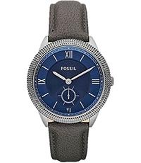 Horlogeband Fossil ES3065 Leder Grijs 18mm