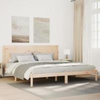 Bedframe extra lang zonder matras massief hout 200x220 cm - thumbnail