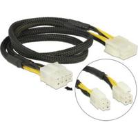 Delock 83653 Verlengkabel Voeding 8-pins EPS male (2 x 4-pins) > 8-pins female 44cm - thumbnail