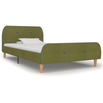 Bedframe stof groen 90x200 cm Bedframe stof groen 90x200 cm