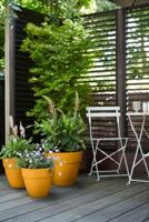 Elho Vibia Campana bloempot rond 25cm honinggeel - thumbnail