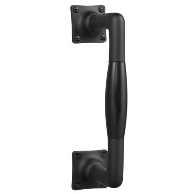 De Oude Deurklink Handgreep groot - mat zwart