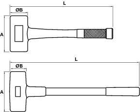 Peddinghaus 5036040050 Kunststof hamer 850 g 315 mm 1 stuk(s) Peddinghaus 5036040050 Kunststof hamer 850 g 315 mm 1 stuk(s)