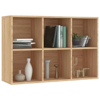 Boekenkast/dressoir 66x30x97,8 cm spaanplaat sonoma eikenkleur