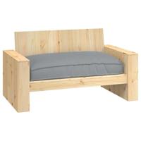 VidaXL Kussen grijs 120 x 80 x 12 cm oxford stof - thumbnail