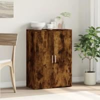 Dressoir 60x31x84 cm bewerkt hout gerookt eikenkleurig - thumbnail