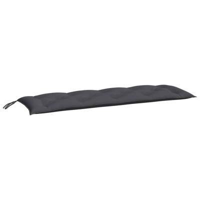 VidaXL Tuinbankkussen 150x(50+50)x7 cm oxford stof antracietkleurig VidaXL Tuinbankkussen 150x(50+50)x7 cm oxford stof antracietkleurig
