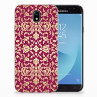 Siliconen Hoesje Samsung Galaxy J7 2017 | J7 Pro Barok Pink - thumbnail