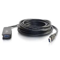 Legrand - C2G USB A Male naar A Female High-Speed verlengkabel, 5 meter USB-verlengkabel 4,9 m, zwarte USB lange verlengkabel, 1 telling, C2G 39939 - thumbnail
