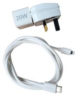 Hama Snellader Met Oplaadkabel Lightning Mini-oplader PD 20W 1m Wit - thumbnail