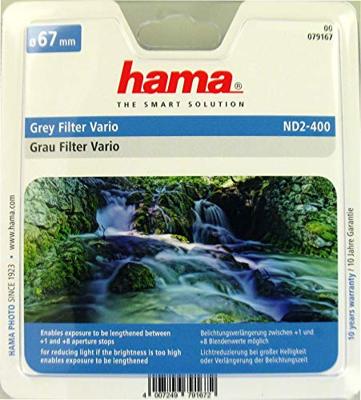Hama Grijs Filter Vario Nd2-400 67Mm Hama Grijs Filter Vario Nd2-400 67Mm