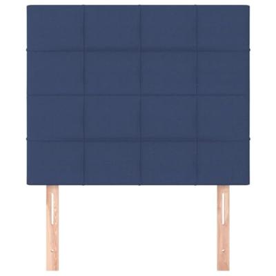 Hoofdborden 2 st 80x5x78/88 cm stof blauw