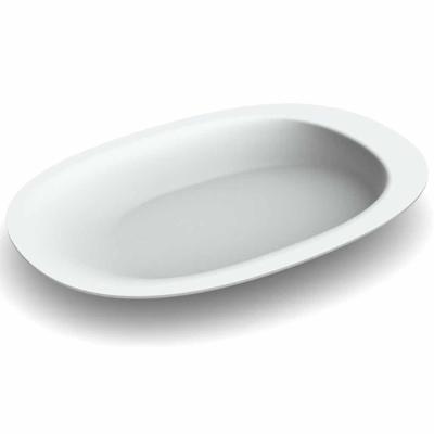 Henro bord | Ovaal bord met opstaande rand | Afmeting 28 x 20 cm | Met anti-slip dopjes | Aangepaste borden | PR65553 Henro bord | Ovaal bord met opstaande rand | Afmeting 28 x 20 cm | Met anti-slip dopjes | Aangepaste borden | PR65553