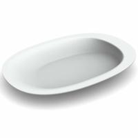 Henro bord | Ovaal bord met opstaande rand | Afmeting 28 x 20 cm | Met anti-slip dopjes | Aangepaste borden | PR65553 - thumbnail