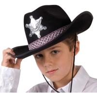 Kinderhoed Butch Sheriff junior zwart - thumbnail
