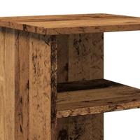 Dressoir 35x35x55 cm bewerkt hout oud houtkleurig - thumbnail