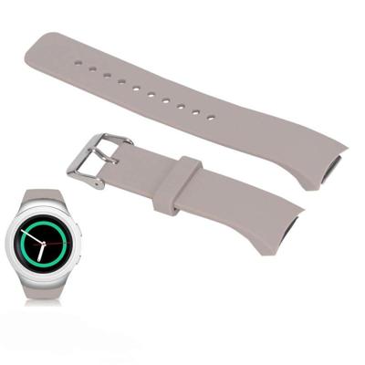 Effen kleur polsband horloge band voor Galaxy Gear S2 R720 (kaki)