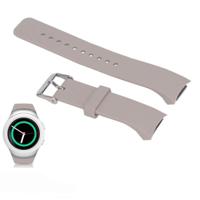 Effen kleur polsband horloge band voor Galaxy Gear S2 R720 (kaki) - thumbnail
