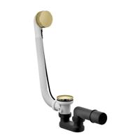 Badoverloop Hotbath Cobber Combinatie Verlengd Gepolijst Messing PVD - thumbnail