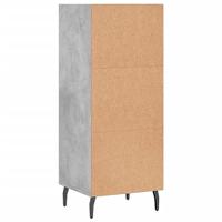 Dressoir 34,5x32,5x90 cm bewerkt hout betongrijs - thumbnail