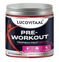 Lucovitaal Pre-workout tropisch fruit 200 Gram - thumbnail