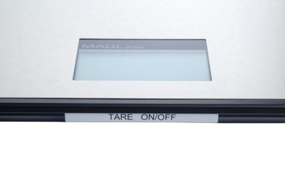 MAUL pakketweegschaal Global 25kg ( /20gr) incl. batterij. Weegplateau 32x32cm, weegt kg en lb
