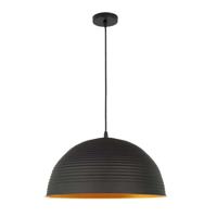 Homestyle Pro MK101-GB Industriële Hanglamp 42x22 cm Zwart/Goud/Metaal - thumbnail