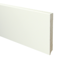 MDF Moderne plint 150x18 voorgelakt RAL9016 - lengte 240cm - thumbnail