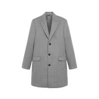 Mango Man jas met wol grijs - thumbnail