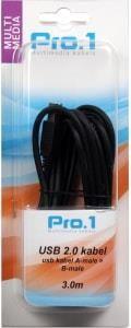 Enzo Pro-1 USB kabel A-male -> B-male 3 meter - 9280202
