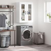 Wandkast 69,5x34x90 cm bewerkt hout wit - thumbnail