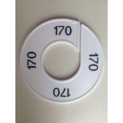 Maatring 9cm wit/zwart 170