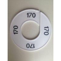 Maatring 9cm wit/zwart 170 - thumbnail