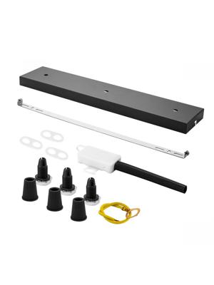 Light depot - plafondkap XXL 3 lichts - zwart - Outlet