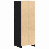 Hoge kast 36x35,5x103,5 cm bewerkt hout zwart eikenkleurig - thumbnail