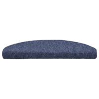 VidaXL Trapmatten zelfklevend 10 st 65x21x4 cm naaldvilt blauw - thumbnail