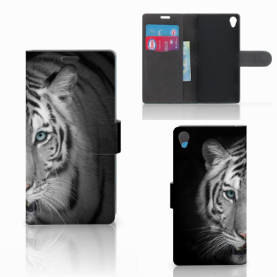 Sony Xperia Z3 | Telefoonhoesje | Met pasjeshouder | Tijger
