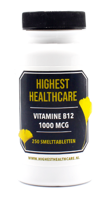 Highest Healthcare Vitamine B12 1000mcg Smelttabletten - thumbnail