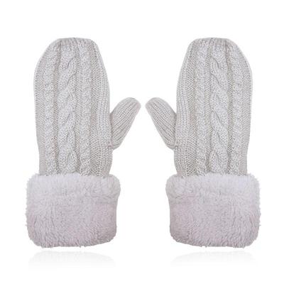 LGT JWLS Lichtgrijze Gebreide Dameswanten - Warm en Comfortabel