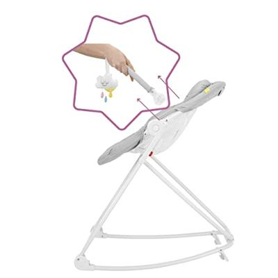 Baby wipstoel Badabulle Compact'up High Grijs - thumbnail